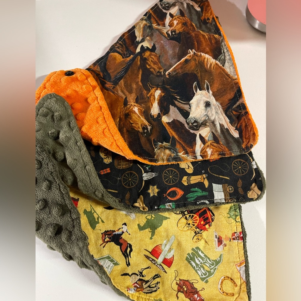 Home made western bibs.